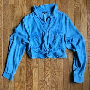 Jkuxlabel denim crop top